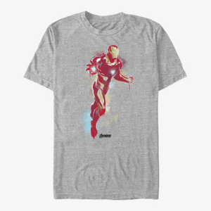 Queens Marvel Avengers: Endgame - Ironman Paint Unisex T-Shirt Heather Grey