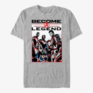 Queens Marvel Avengers: Endgame - Legendary Group Unisex T-Shirt Heather Grey