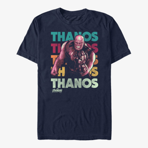 Queens Marvel Avengers: Infinity War - 70s Thanos Unisex T-Shirt Navy Blue