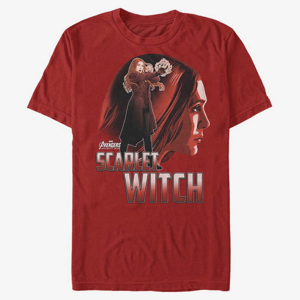 Queens Marvel Avengers: Infinity War - Scarlet Witch Sil Men's T-Shirt Red