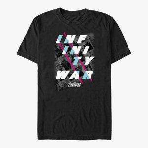 Queens Marvel Avengers: Infinity War - Slanted Text Unisex T-Shirt Black