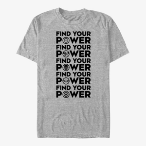 Queens Marvel Avengers - Team Power Unisex T-Shirt Heather Grey