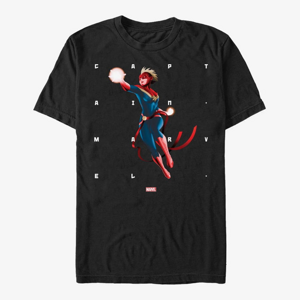 Queens Marvel - Captain Marvel Shapes Unisex T-Shirt Black