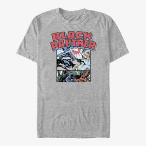 Queens Marvel Classic - Black Panther Collage Unisex T-Shirt Heather Grey