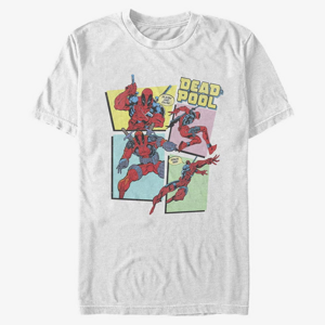 Queens Marvel Deadpool - DP 90's GROUP PANELS Men's T-Shirt White