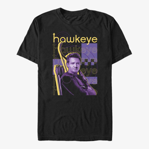 Queens Marvel Hawkeye - Stacked Hawkeye Unisex T-Shirt Black