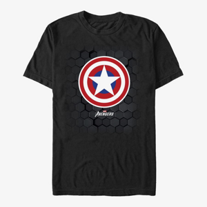 Queens Marvel - Hex Shield Men's T-Shirt Black