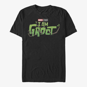 Queens Marvel I Am Groot - Groot Main Logo Men's T-Shirt Black
