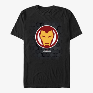 Queens Marvel - Ironman Hex Men's T-Shirt Black