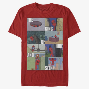 Queens Marvel Spider-Man Classic - King of Hide and Seek Unisex T-Shirt Red