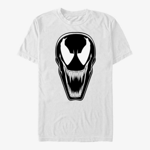 Queens Marvel Spider-Man Classic - Venom Face Men's T-Shirt White
