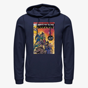 Queens Marvel The Eternals - VINTAGE STYLE COMIC COVER Unisex Hoodie Navy Blue