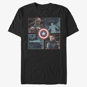 Queens Marvel The Falcon and the Winter Soldier - Hero Box Up Unisex T-Shirt Black