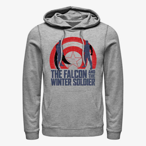 Queens Marvel The Falcon and the Winter Soldier - Shield Sun Unisex Hoodie Heather Grey