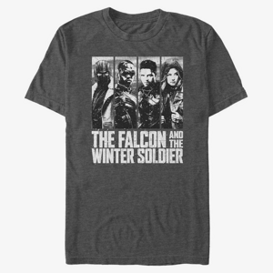Queens Marvel The Falcon and the Winter Soldier - White out Unisex T-Shirt Dark Heather Grey