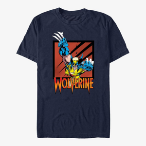 Queens Marvel X-Men - Leaping Warrior Unisex T-Shirt Navy Blue