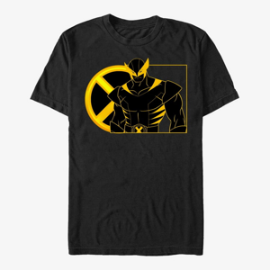 Queens Marvel X-Men - Lineart Wolverine Unisex T-Shirt Black