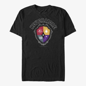 Queens MGM Wednesday - Nevermore Crest Unisex T-Shirt Black