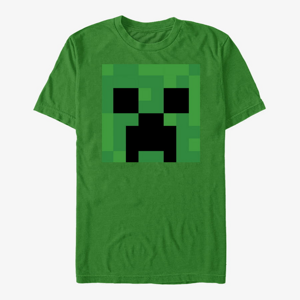 Queens Minecraft - CREEPER BIG FACE Unisex T-Shirt Kelly Green