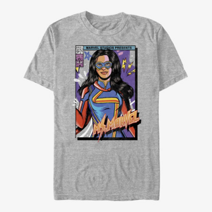 Queens Ms. Marvel - Ms Marvel Cover Unisex T-Shirt Heather Grey