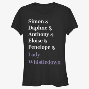 Queens Netflix Bridgerton - Name Stack Women's T-Shirt Black