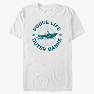 Queens Netflix Outer Banks - Pogue Life Circle Unisex T-Shirt White