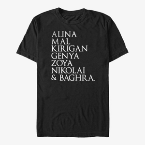 Queens Netflix Shadow and Bone - Shadow and Bone Character Stack Men's T-Shirt Black