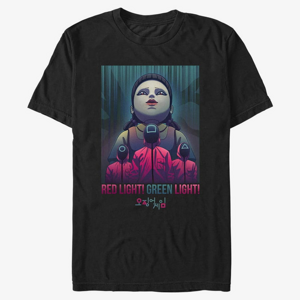 Queens Netflix Squid Game - Red Light eyes Men's T-Shirt Black