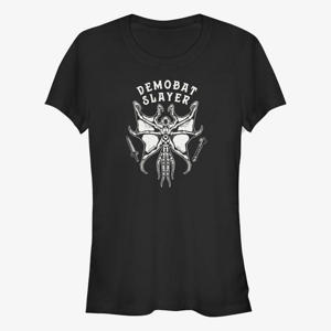 Queens Netflix Stranger Things - Demobat Slayer Women's T-Shirt Black
