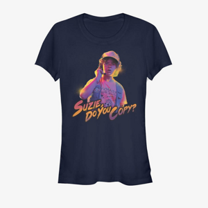 Queens Netflix Stranger Things - Do You Copy Women's T-Shirt Navy Blue