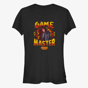 Queens Netflix Stranger Things - DUNGEON MASTER Women's T-Shirt Black