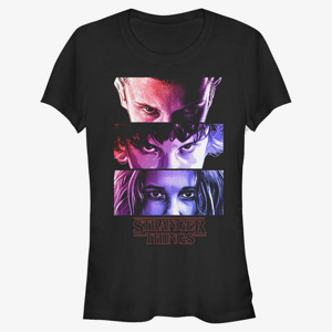 Queens Netflix Stranger Things - Eleven Eyes Women's T-Shirt Black