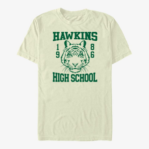 Queens Netflix Stranger Things - Hawkins High School 1986 Men's T-Shirt Natural