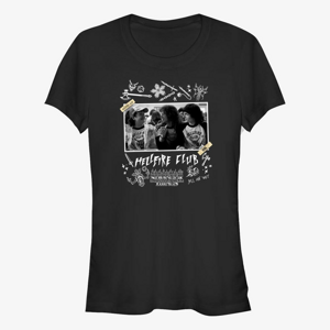 Queens Netflix Stranger Things - HELLFIRE CLUB SCRAPBOOK Women's T-Shirt Black