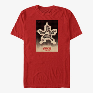 Queens Netflix Stranger Things - Hellfire Grid Unisex T-Shirt Red