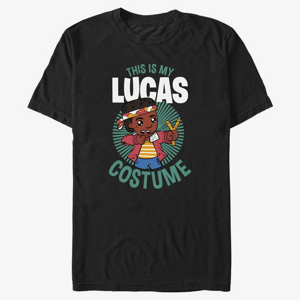Queens Netflix Stranger Things - Lucas Costume Unisex T-Shirt Black