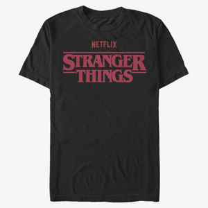Queens Netflix Stranger Things - Netflix Stranger Logo Unisex T-Shirt Black