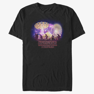Queens Netflix Stranger Things - Stranger Circus Unisex T-Shirt Black