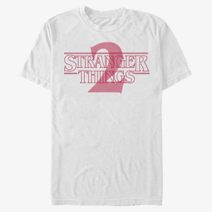 Queens Netflix Stranger Things - Stranger Two Opacity Logo Unisex T-Shirt White