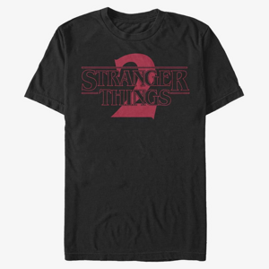 Queens Netflix Stranger Things - Stranger Two Solid Logo Unisex T-Shirt Black