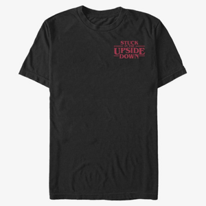 Queens Netflix Stranger Things - Upside Down Pocket Unisex T-Shirt Black