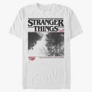 Queens Netflix Stranger Things - Upside Photo Men's T-Shirt White