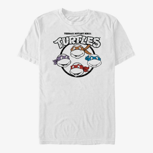 Queens Nickelodeon Teenage Mutant Ninja Turtles - Four Guys and Logo Unisex T-Shirt White