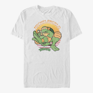 Queens Nickelodeon Teenage Mutant Ninja Turtles - Mikey Sun Unisex T-Shirt White