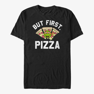 Queens Nickelodeon Teenage Mutant Ninja Turtles - Pizza First Unisex T-Shirt Black