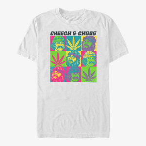 Queens Paramount Cheech and Chong - COLORED SQUARES BOXUP Unisex T-Shirt White