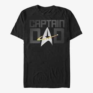 Queens Paramount Star Trek: The Next Generation - Captain Dad Unisex T-Shirt Black