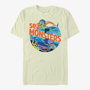 Queens Pixar Luca - Sea monster circle Unisex T-Shirt Natural