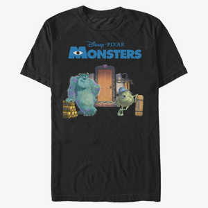 Queens Pixar Monster's Inc. - Door Scene Unisex T-Shirt Black