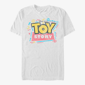 Queens Pixar Toy Story 1-3 - Toy Story Squiggle Logo Men's T-Shirt White